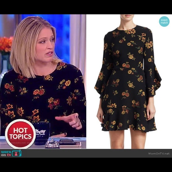 ✨ SOLD ✨NWT ALC floral little black dress Cassidy - Picture 6 of 8